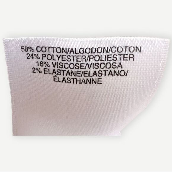 Anne Klein Wide Leg White & Black Striped Crop Trouser Pants. 10. - Picture 8 of 8